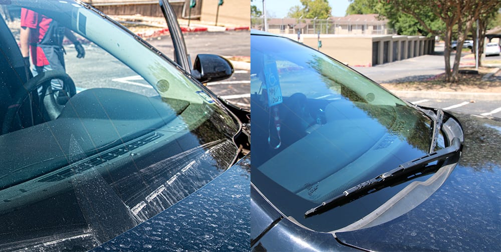Before and after Aguapel treatment to rear and side camera. Treated  windshield too. : r/Clarity