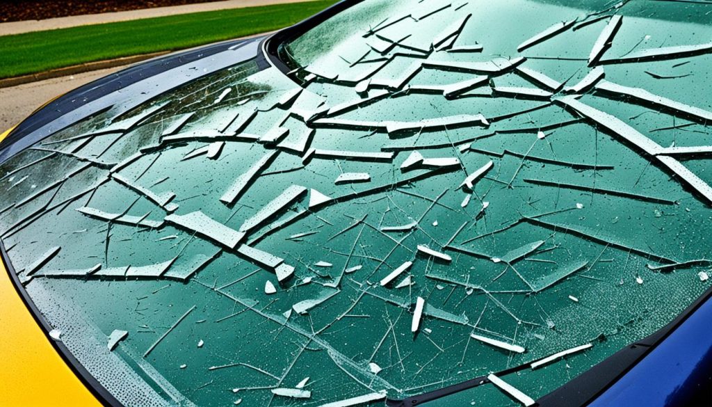 windshield and glass damage