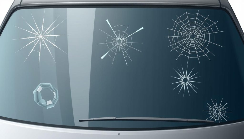 types of windshield damage