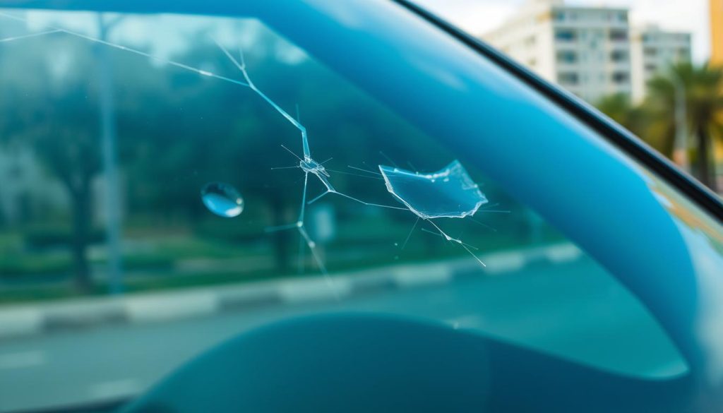 common auto glass damage