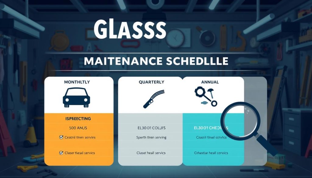 maintenance schedule for auto glass inspection routine
