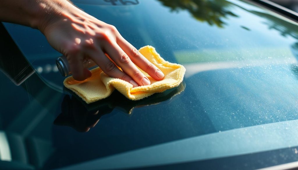 windshield cleaning techniques for a streak-free finish