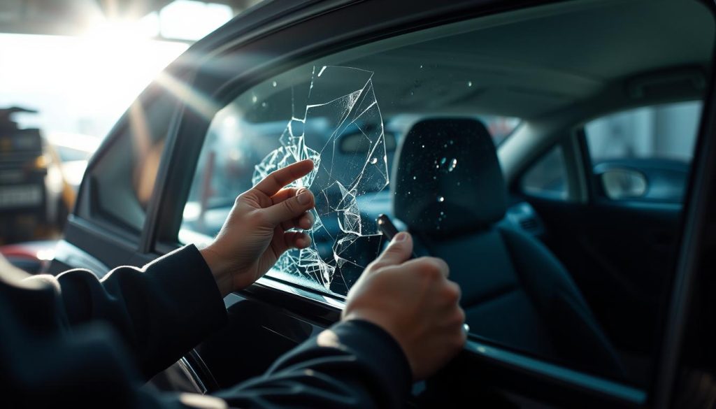 car window replacement process