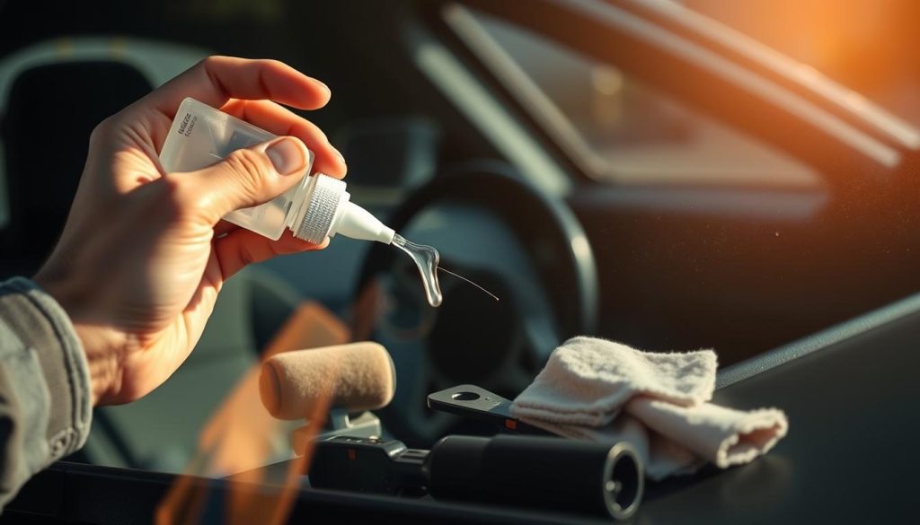 DIY windshield scratch fix