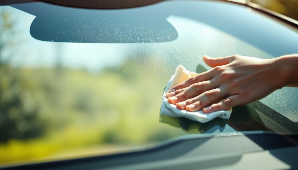 preventing auto glass scratches