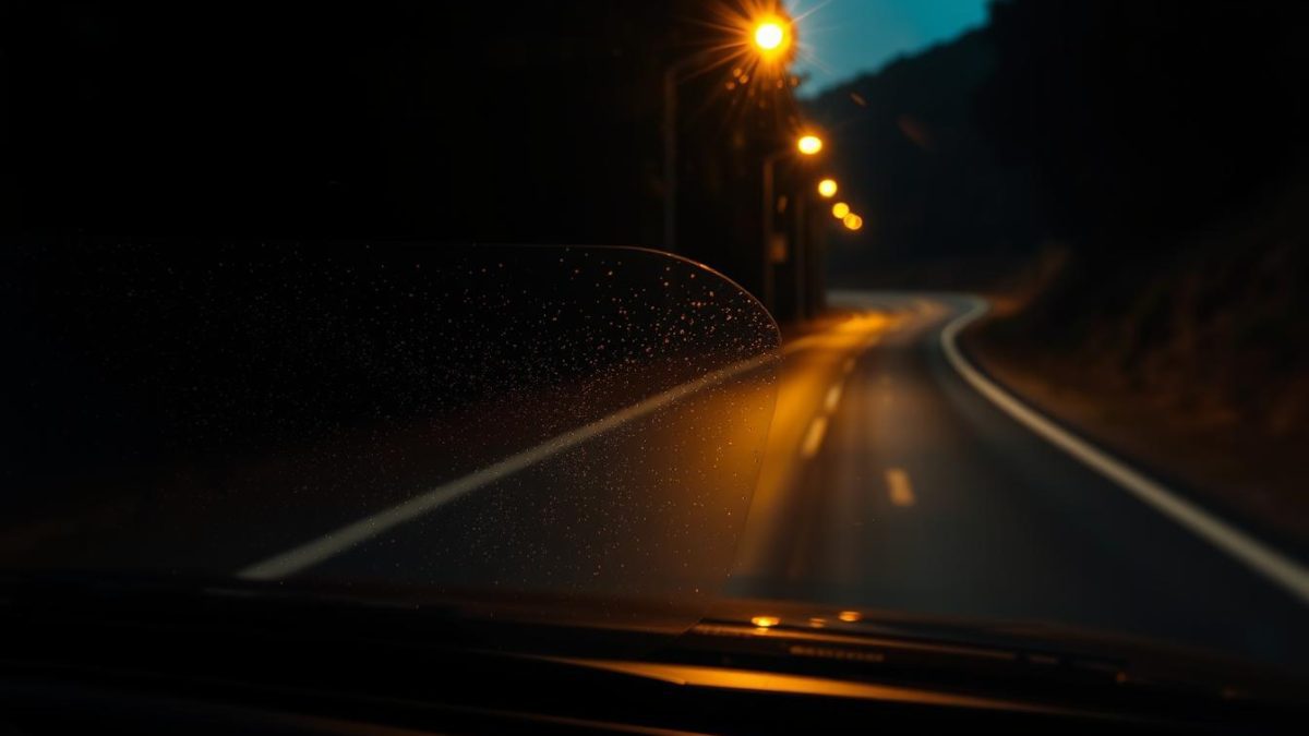 road debris windshield damage