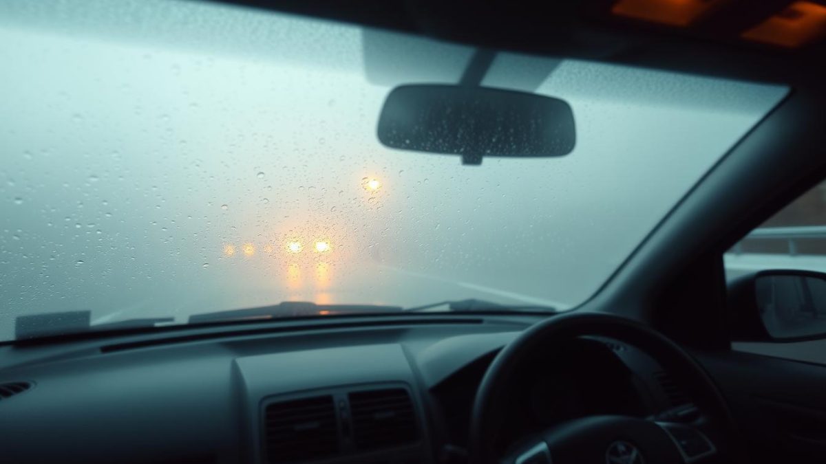 car AC windshield fogging