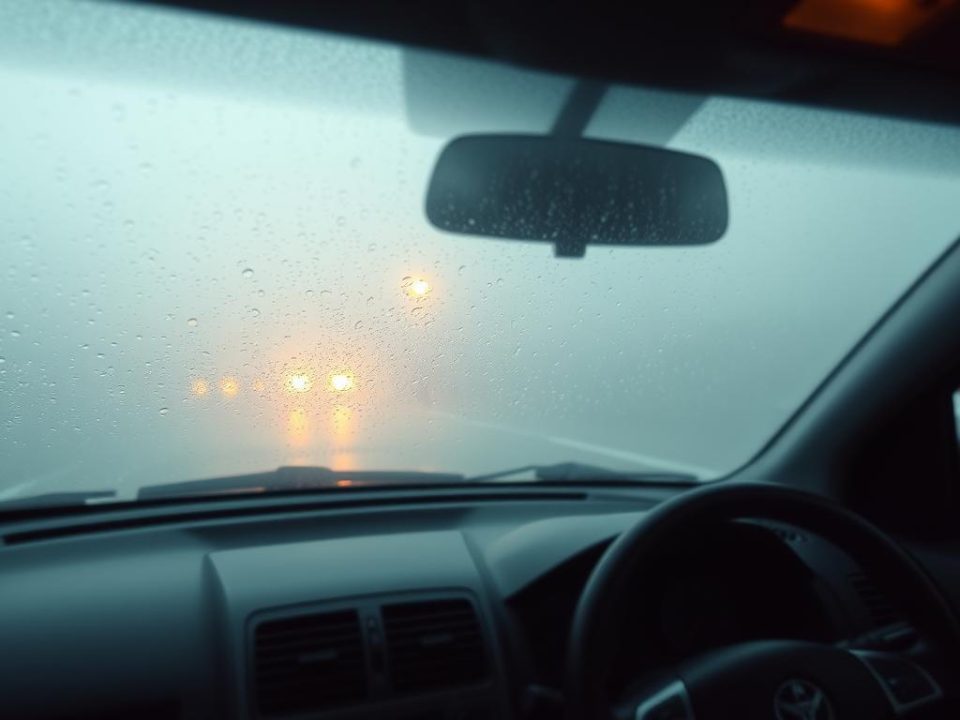 car AC windshield fogging