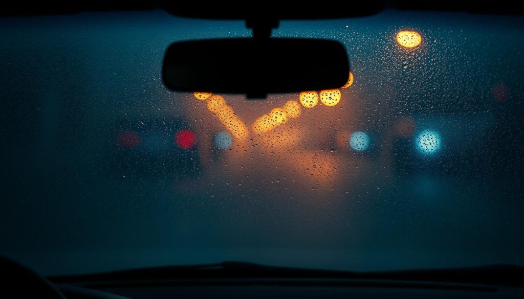 clear foggy windshield