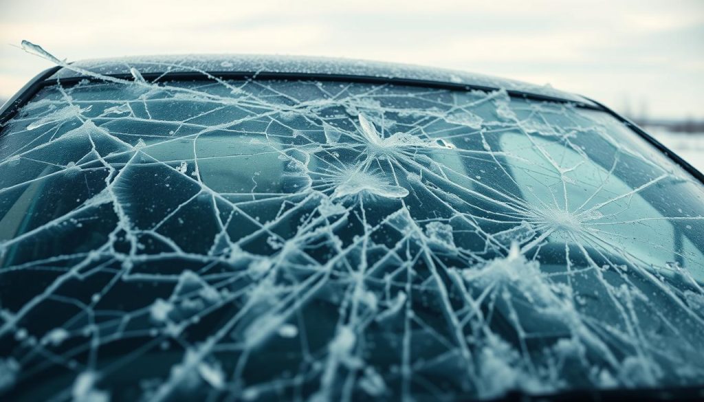extreme cold windshield damage