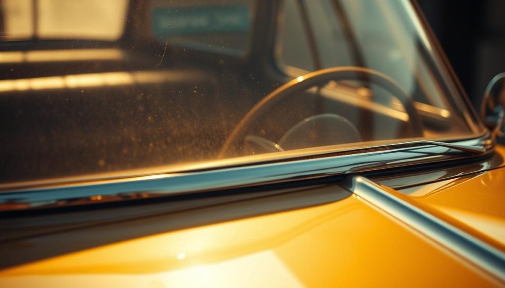 vintage car windshield