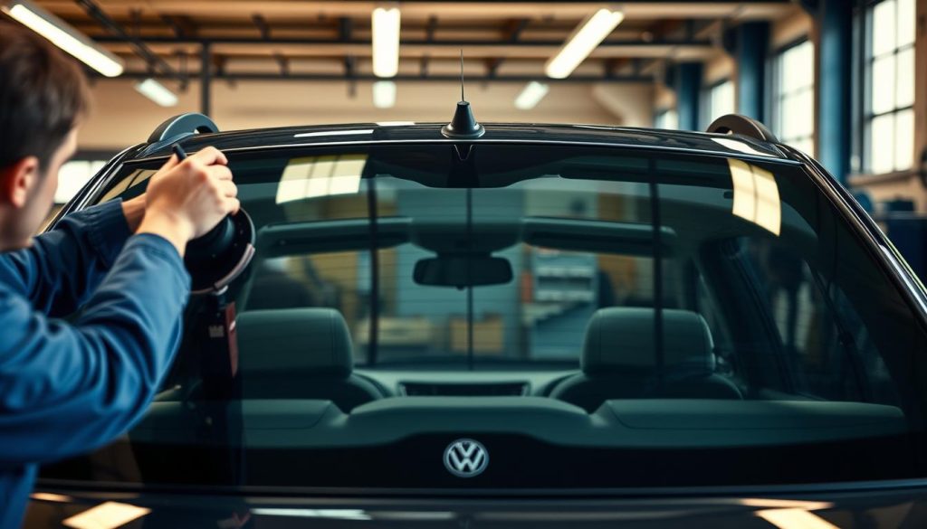 Rear windshield replacement