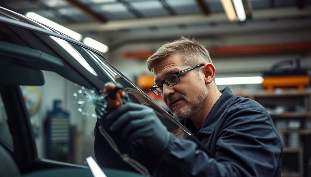 auto glass chip repair process
