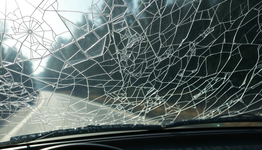 windshield damage