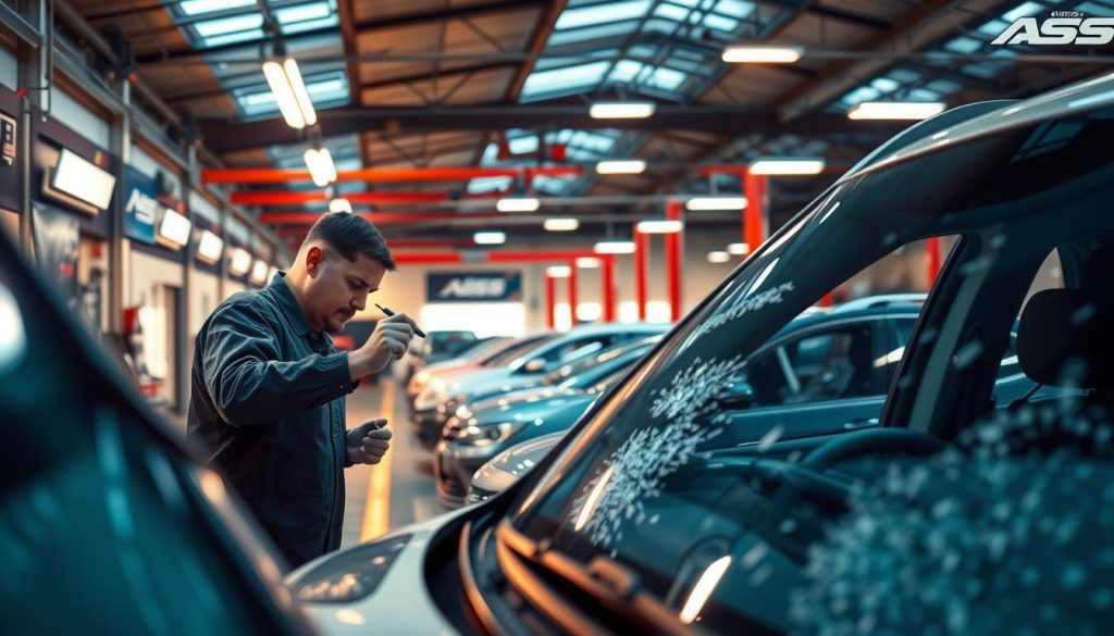 Hail damage windshield repair