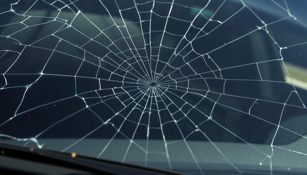 San Antonio heat damage on windshield