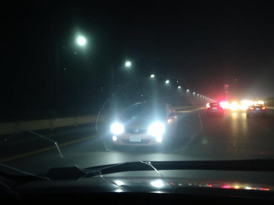 Damaged windshield safety concerns