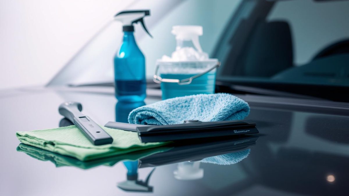 Streak free windshield cleaning