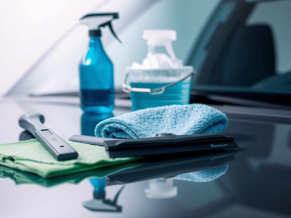 Streak free windshield cleaning