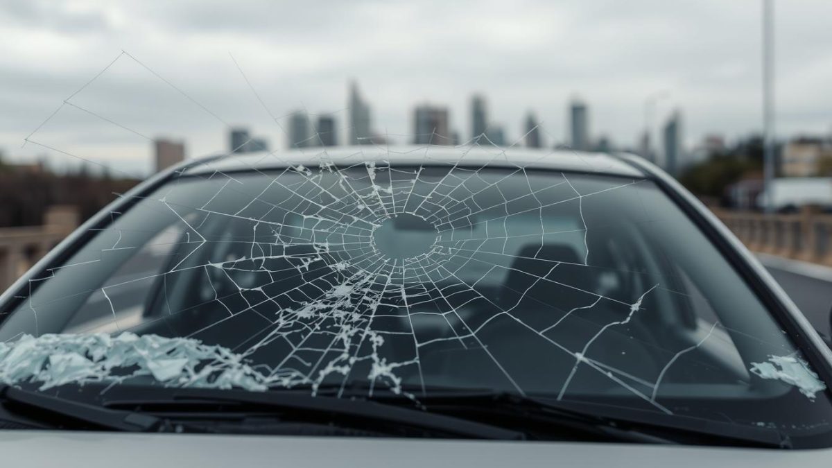Car accident windshield damage