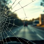 Cracked windshield dangers