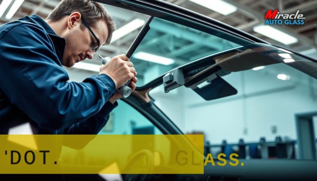 DOT-certified glass installation