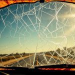 Heat cracked windshield