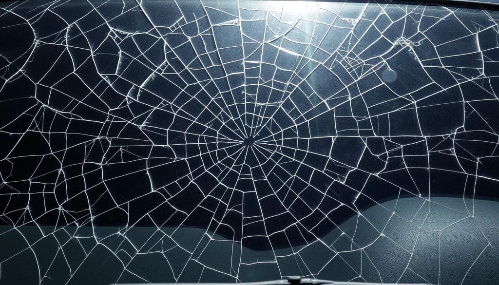 cracked windshield