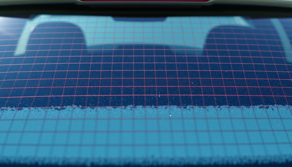 rear window defroster grid lines