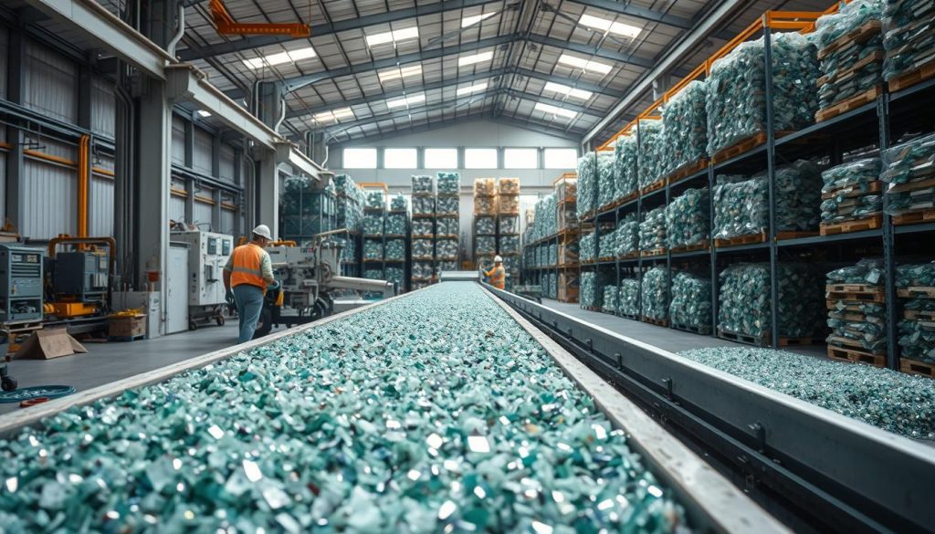 sustainable auto glass recycling process