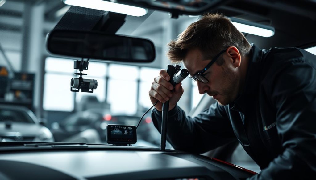 Auto glass camera recalibration