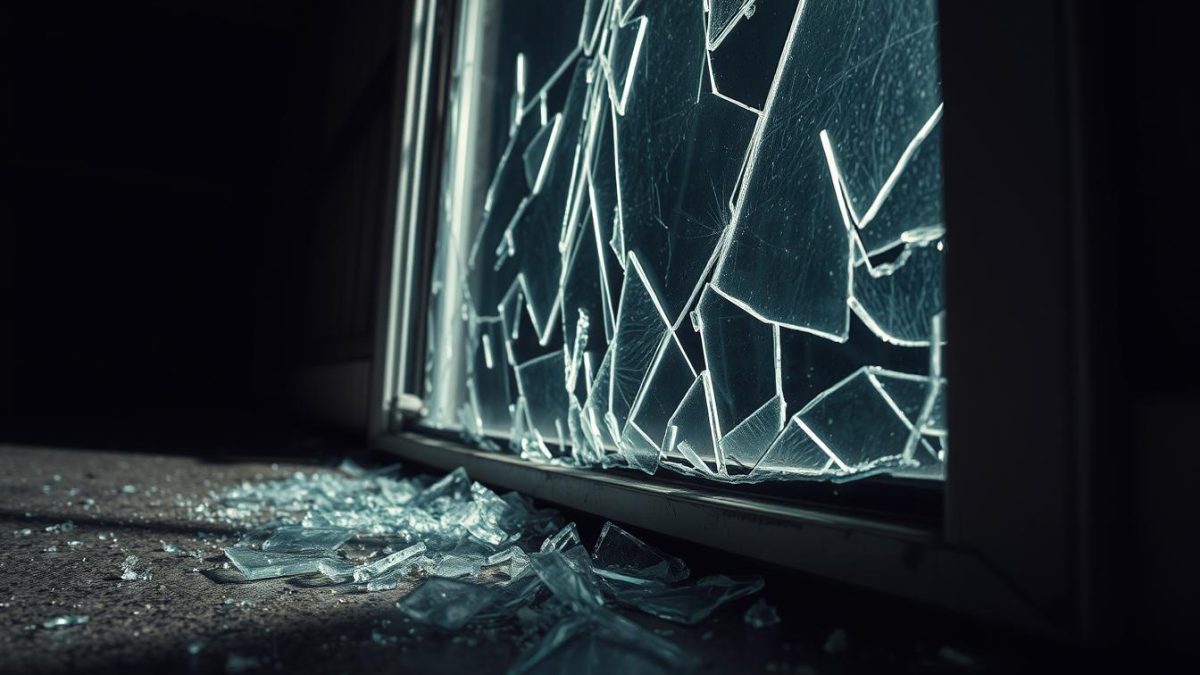 Car theft and broken windows