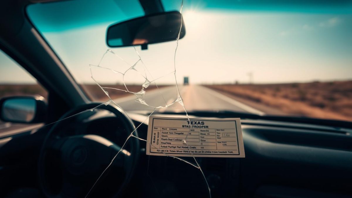 Cracked windshield ticket Texas