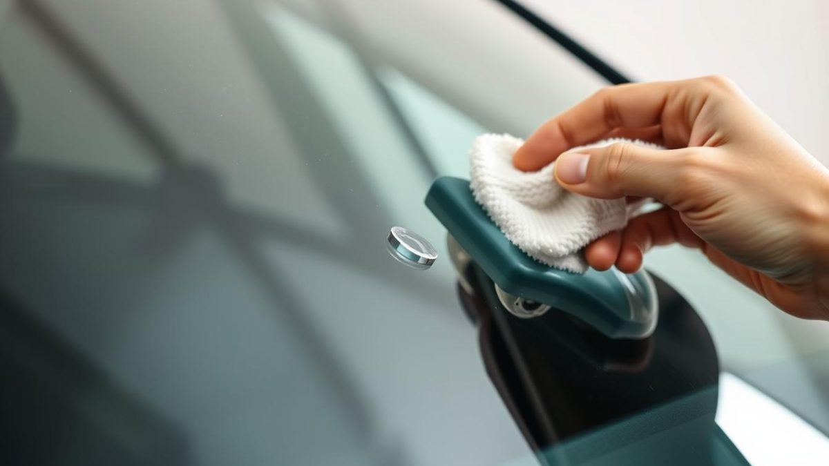 Water spots on auto glass