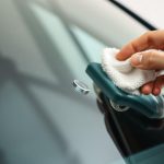 Water spots on auto glass