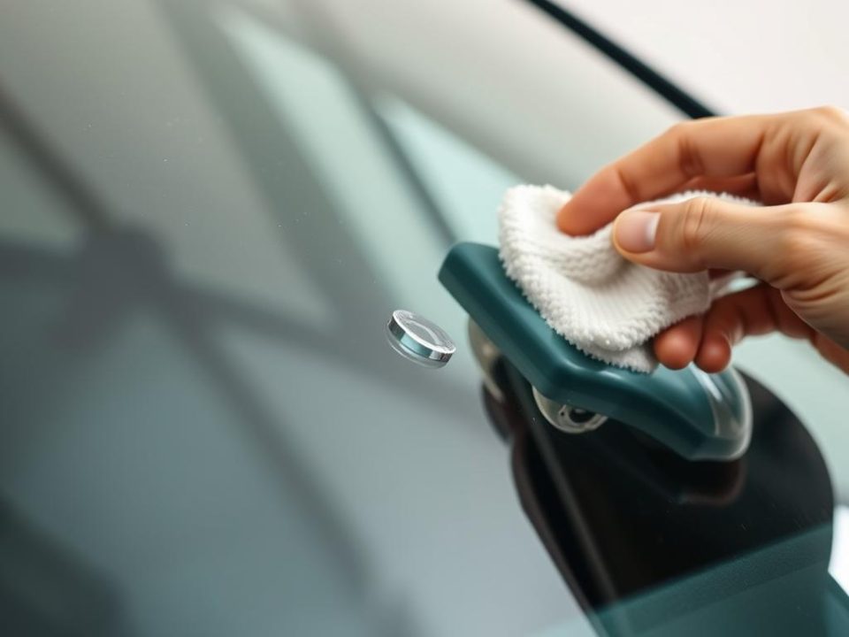 Water spots on auto glass