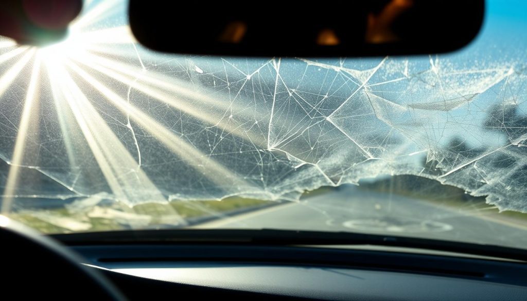 temperature stress on windshield