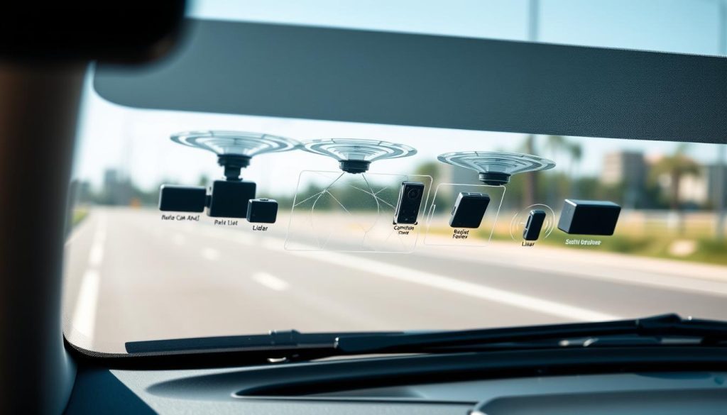 ADAS sensors on windshield