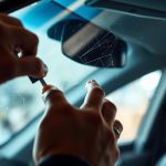 Auto glass maintenance routine