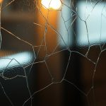 Door glass shatter protection