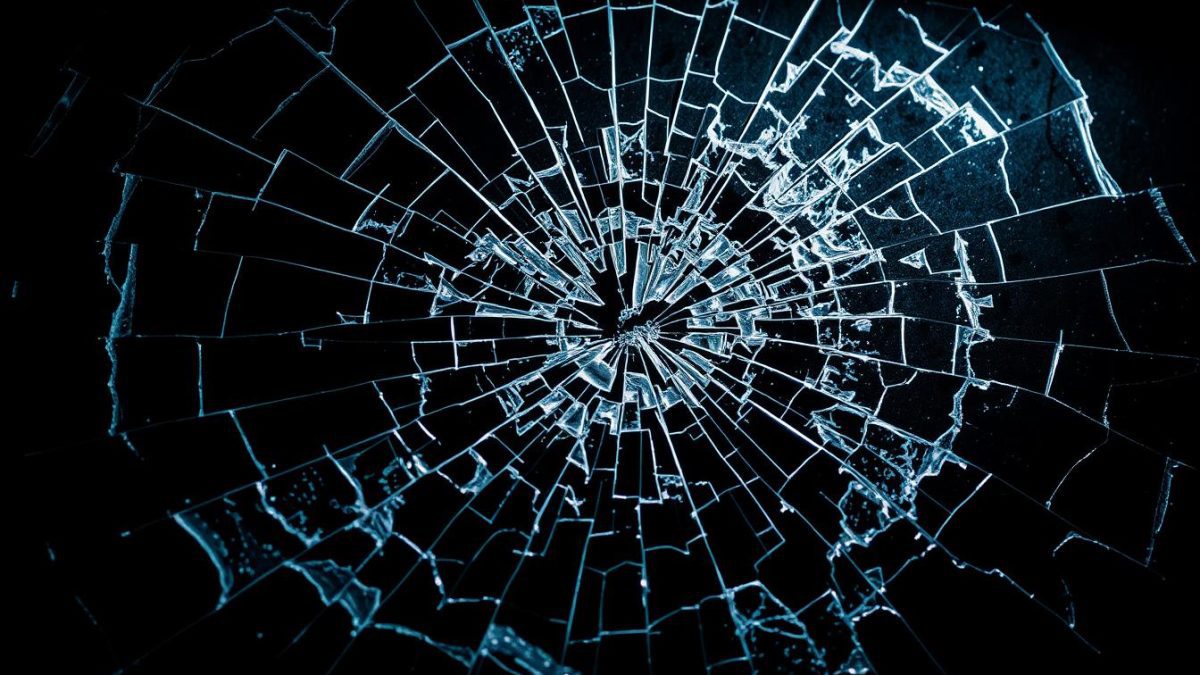 Rear windshield shattering