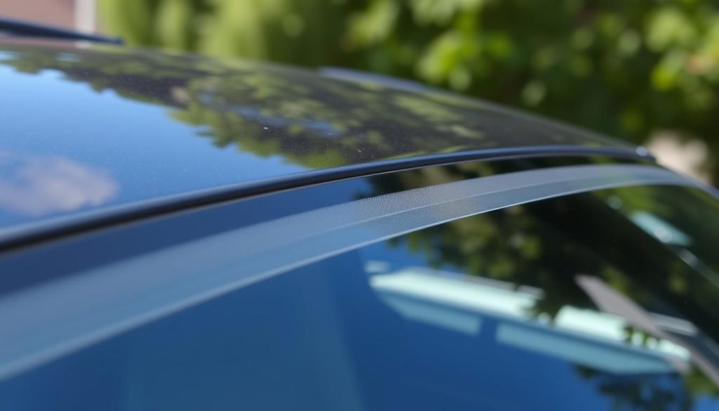 UV tint strip reducing glare