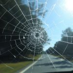 Windshield crack spreading