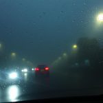 Windshield fog in rain