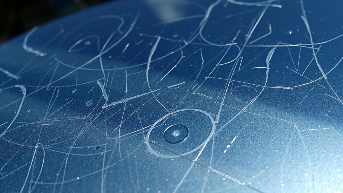 Windshield pitting from sand