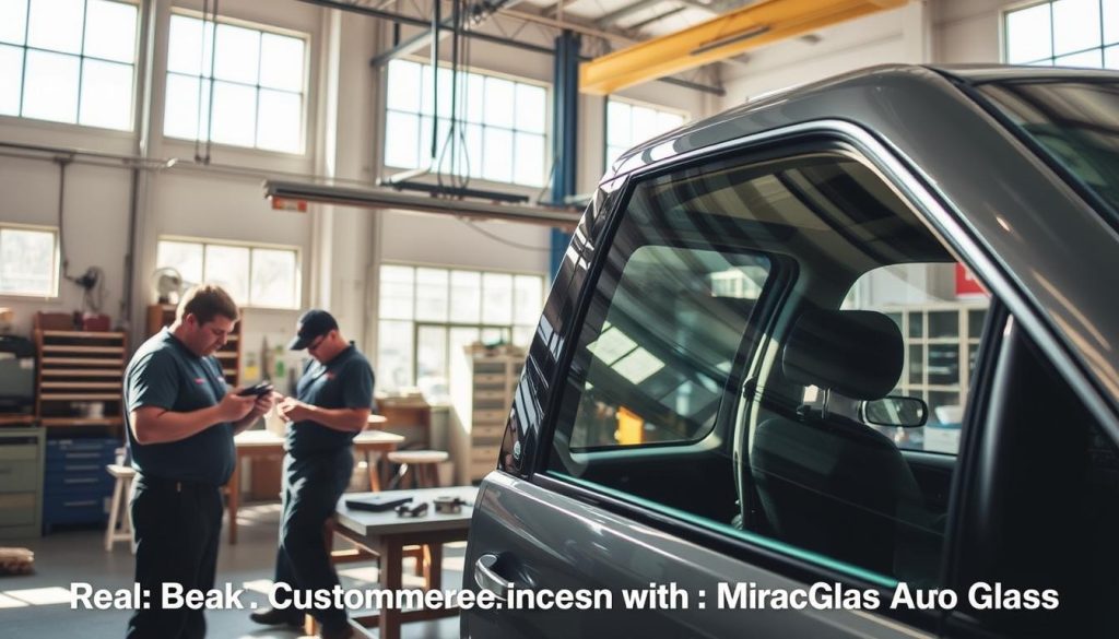 laminated side glass installation