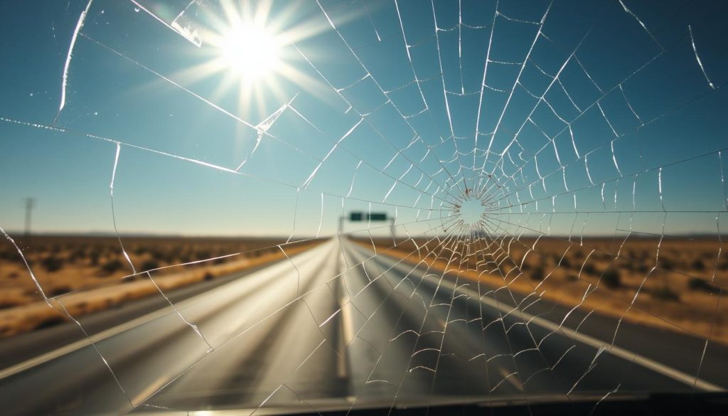 Texas heat windshield damage