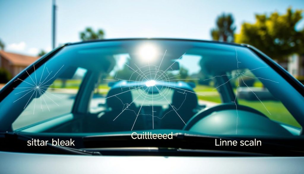 windshield crack types