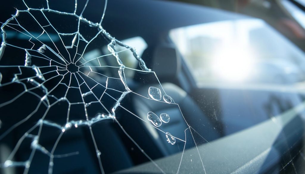 windshield damage