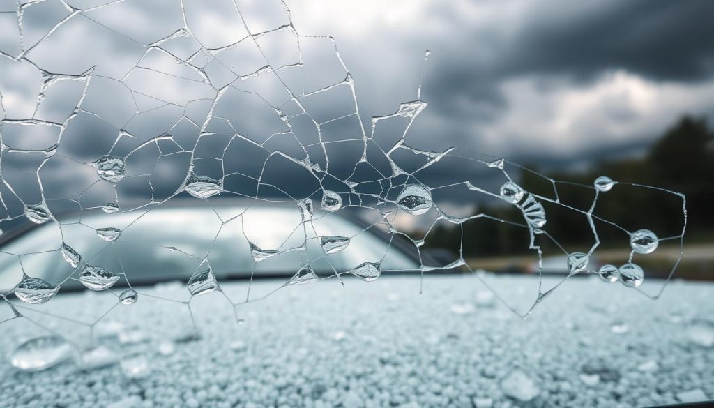 windshield hail